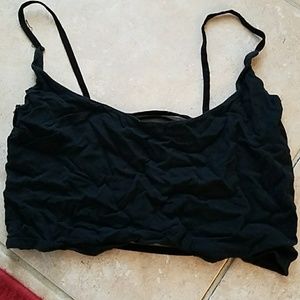 Brandy Melville caged back crop top